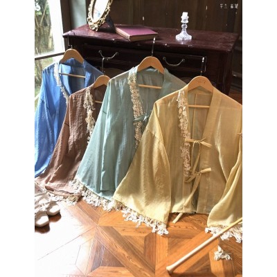 Everlasting Flower Floral-Scented Summer Breeze Kimono Jacket(Pre-Order/4 Colours/Full Payment Without Shipping)